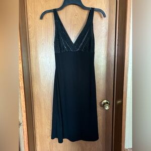 Guess Black Dress with Shimmer Detail Size Small